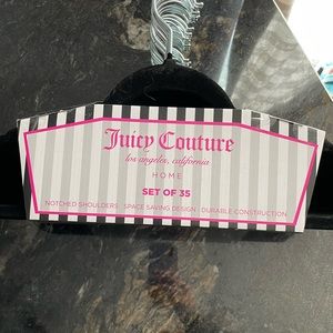 Juicy Couture Black Velvet Hangers